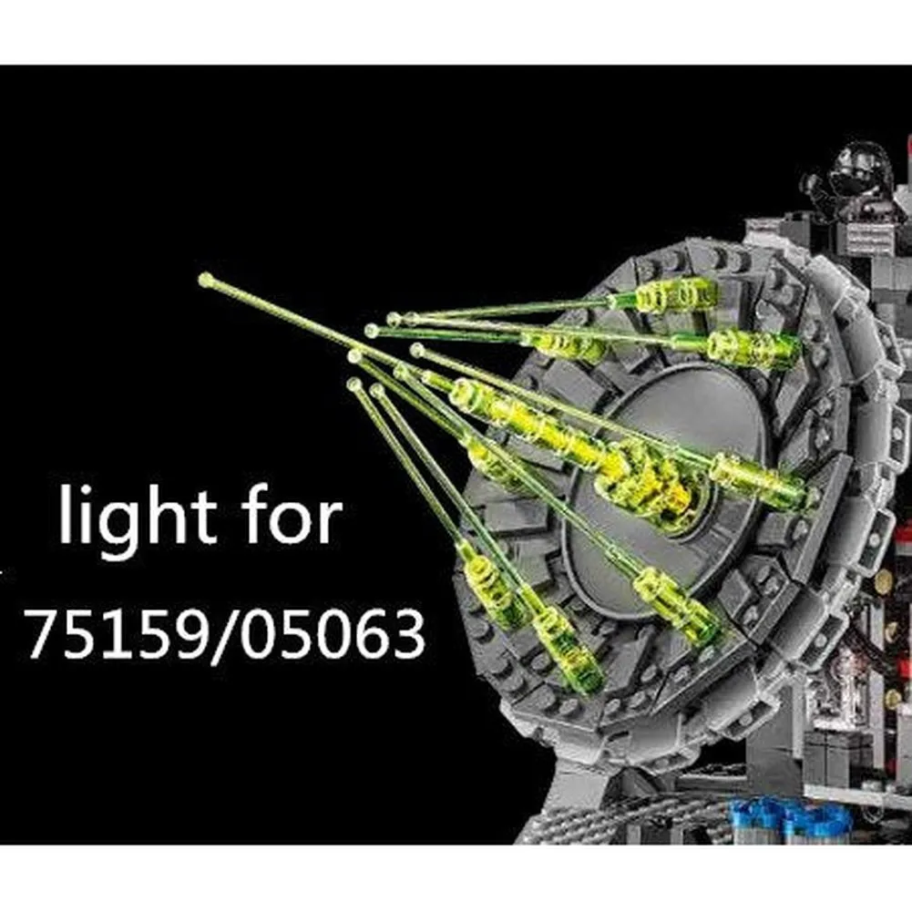 MOC  Compatible  LED Light Kit For 10143 75159 10188 Compatible With 05026 Death II Ultimate Weapon Laser Cannon No Building Blocks