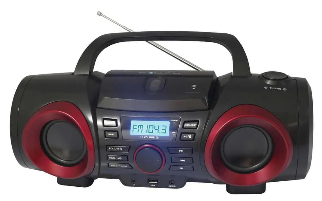 MP3/CD Boombox with Bluetooth®
