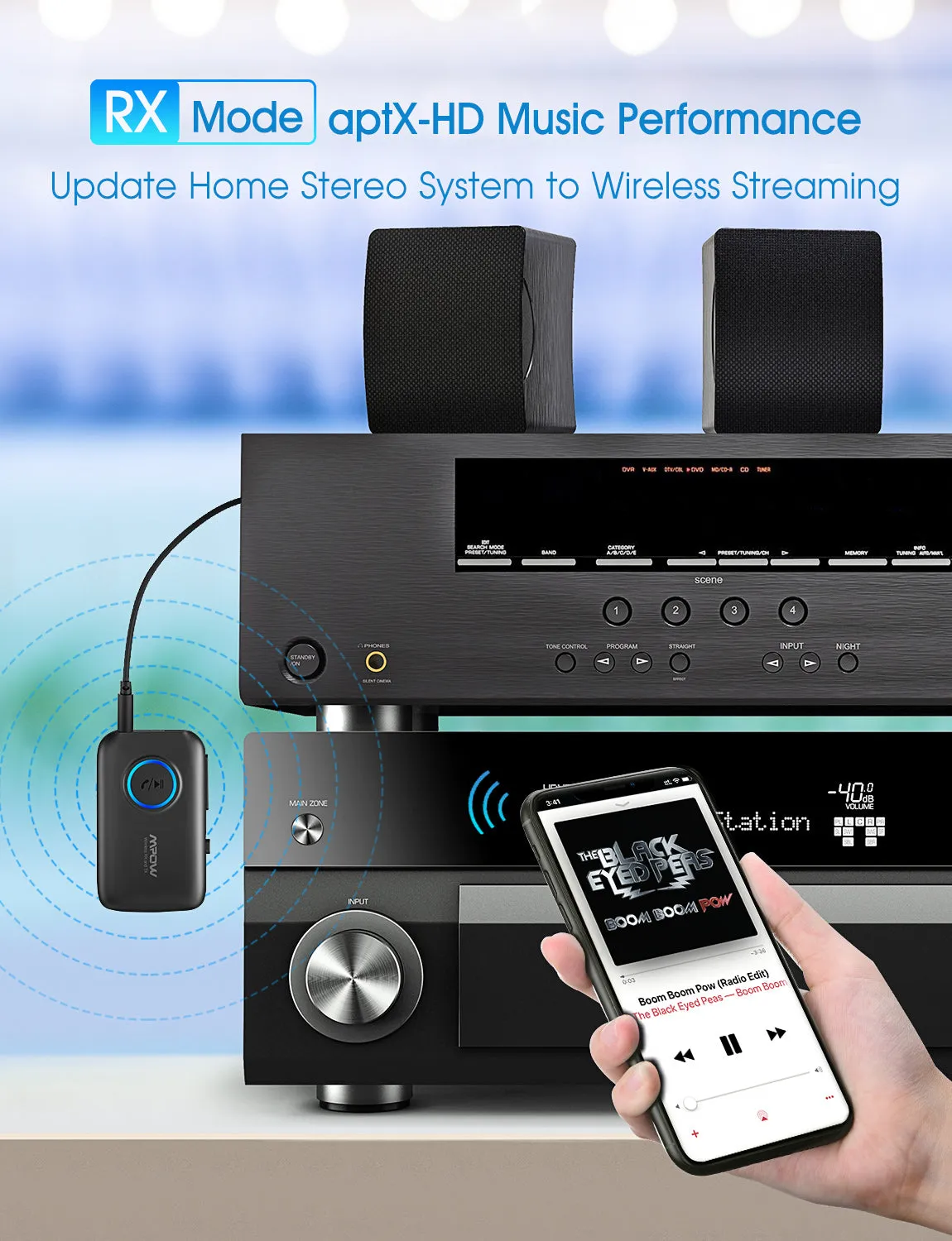 MPOW BH390B Bluetooth Transmitter & Receiver
