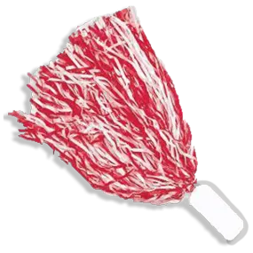 NC State Wolfpack Red and White Pom Poms