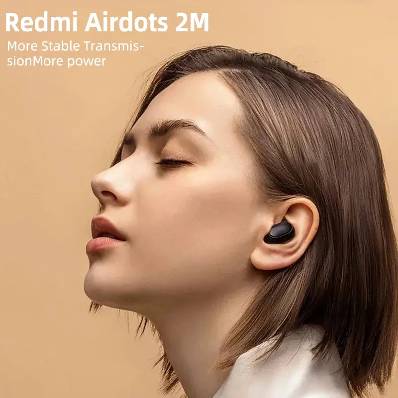 New Xiaomi  Airdots 2 Wireless Bluetooth Headset with Mic Earbuds Airdots Bluetooth Earphones