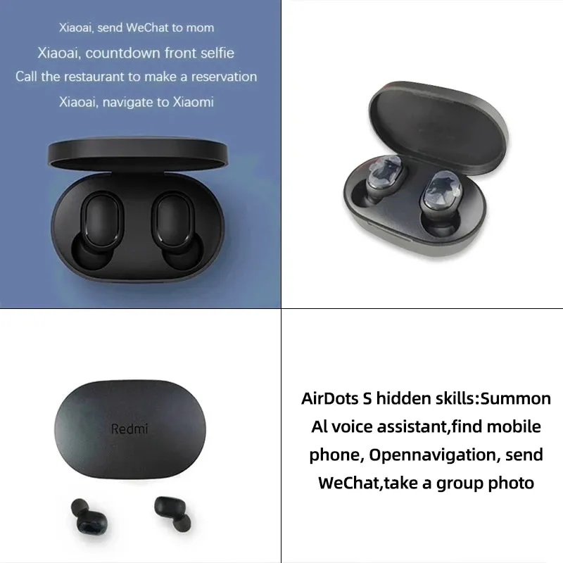 New Xiaomi  Airdots 2 Wireless Bluetooth Headset with Mic Earbuds Airdots Bluetooth Earphones