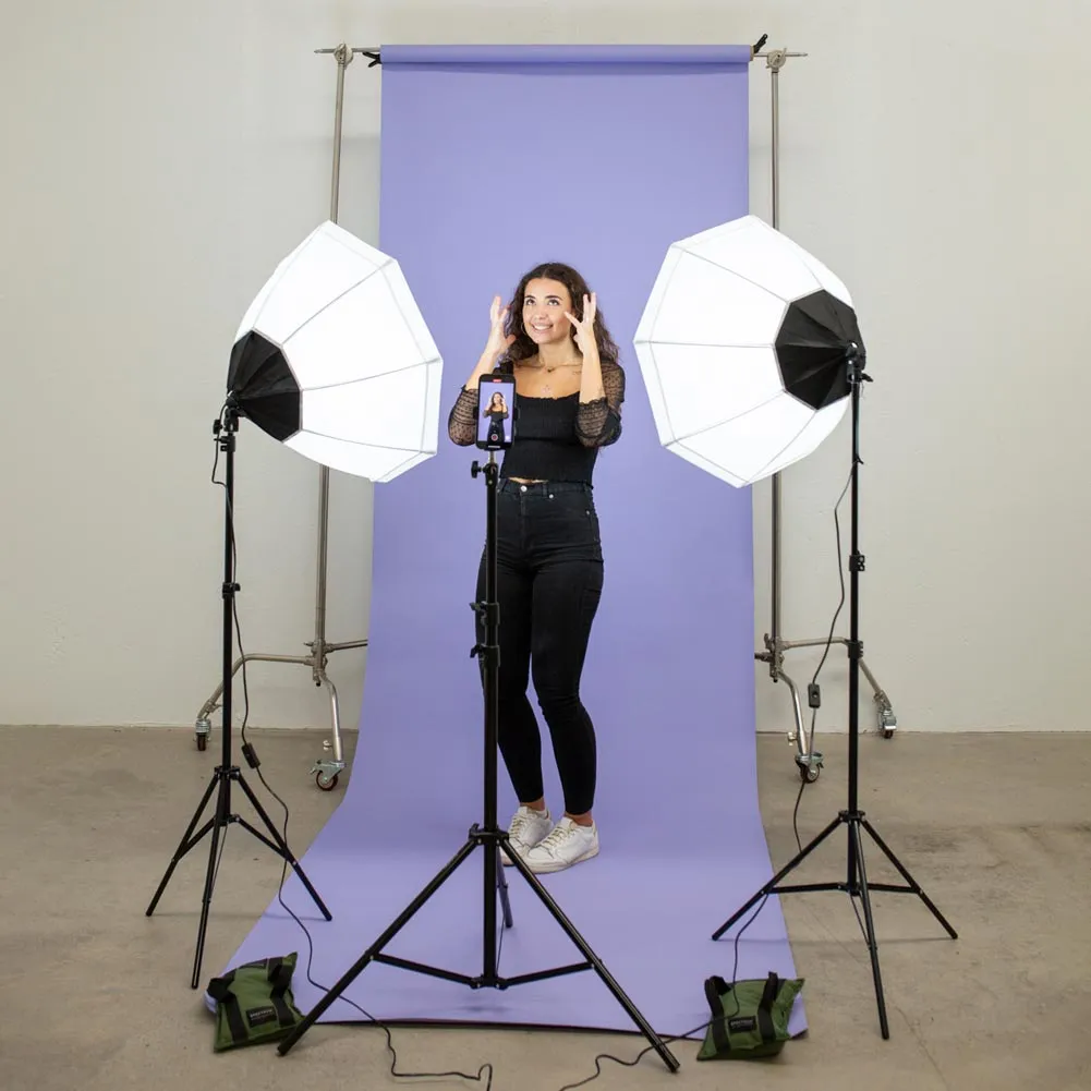 Octagon 'Kreator Kit' Double Dimmable LED Bi-Coloured Octagon Softbox Lighting Kit
