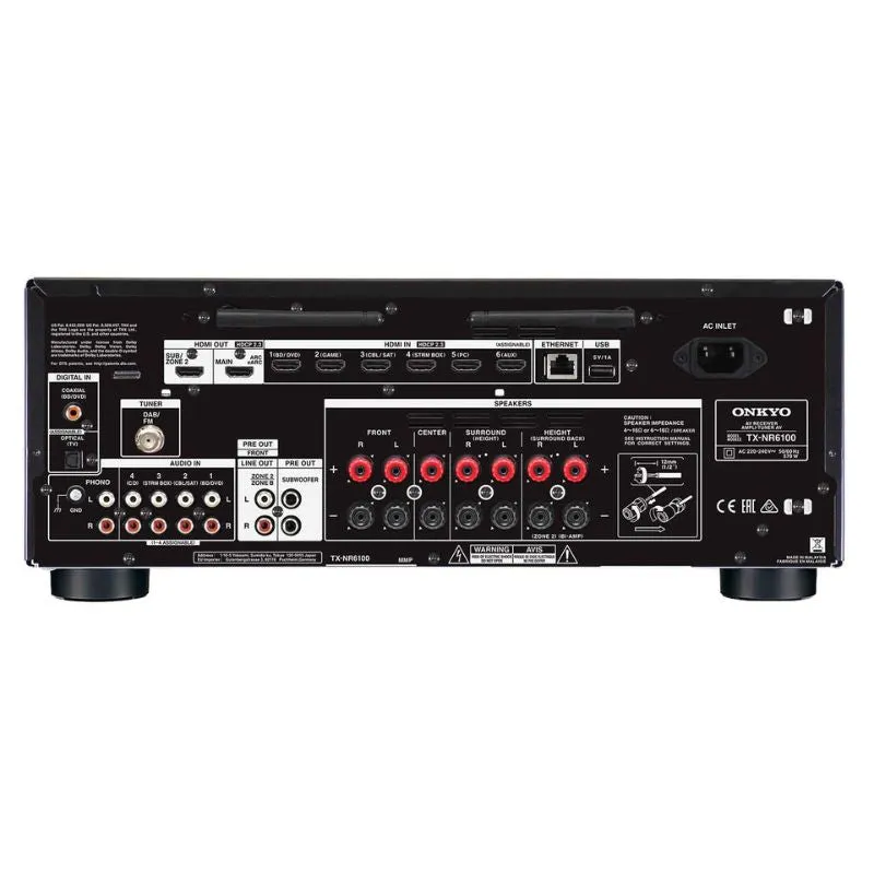 Onkyo TX-NR6100 7.2 Channel THX Certified A/V Receiver (Each)