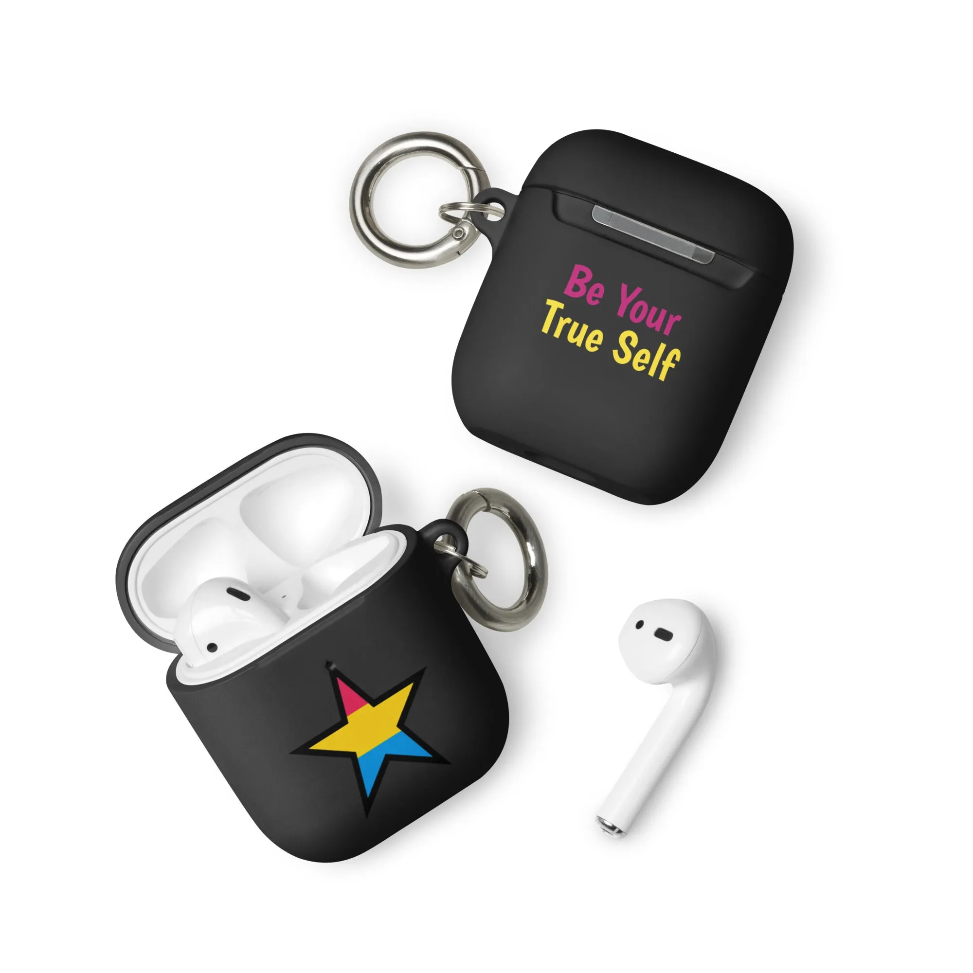 Pansexual Pan Pride Rubber Case for Apple AirPods - Star