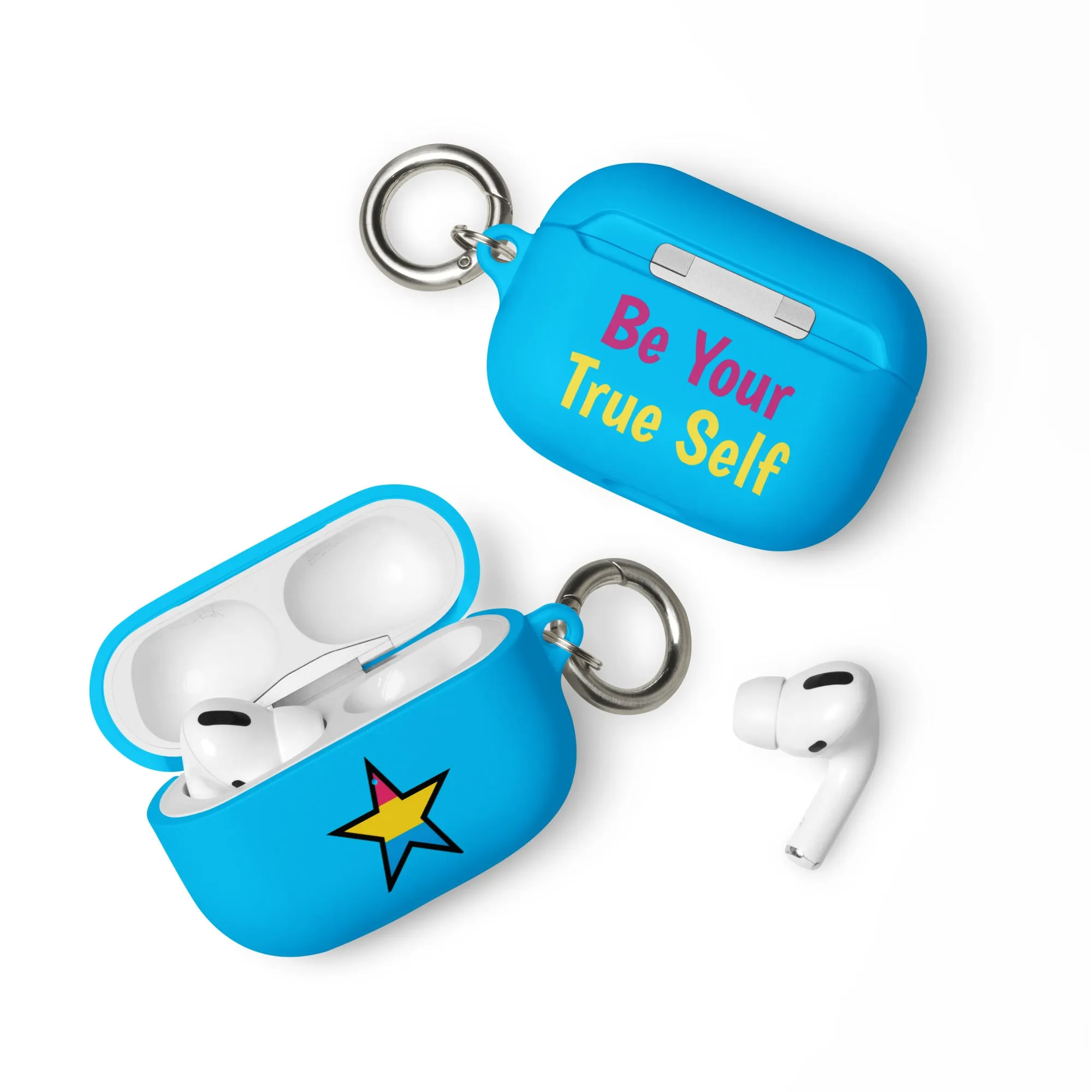 Pansexual Pan Pride Rubber Case for Apple AirPods - Star