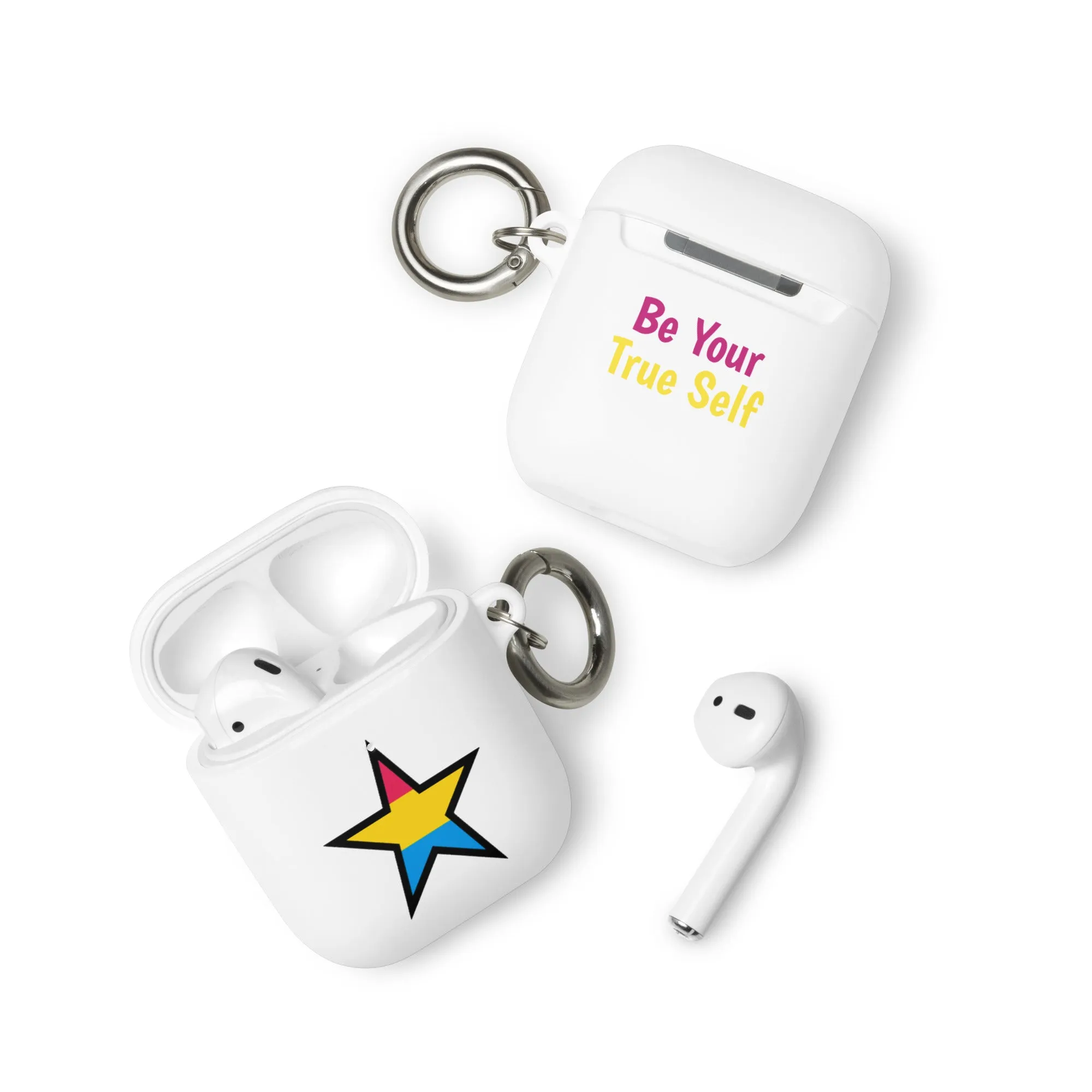 Pansexual Pan Pride Rubber Case for Apple AirPods - Star