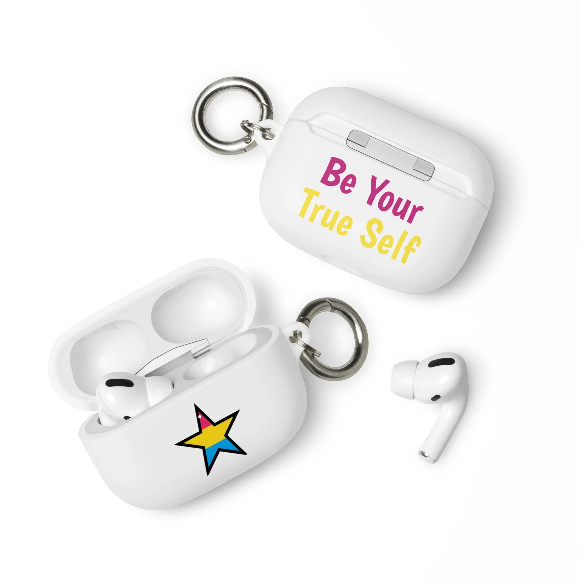 Pansexual Pan Pride Rubber Case for Apple AirPods - Star