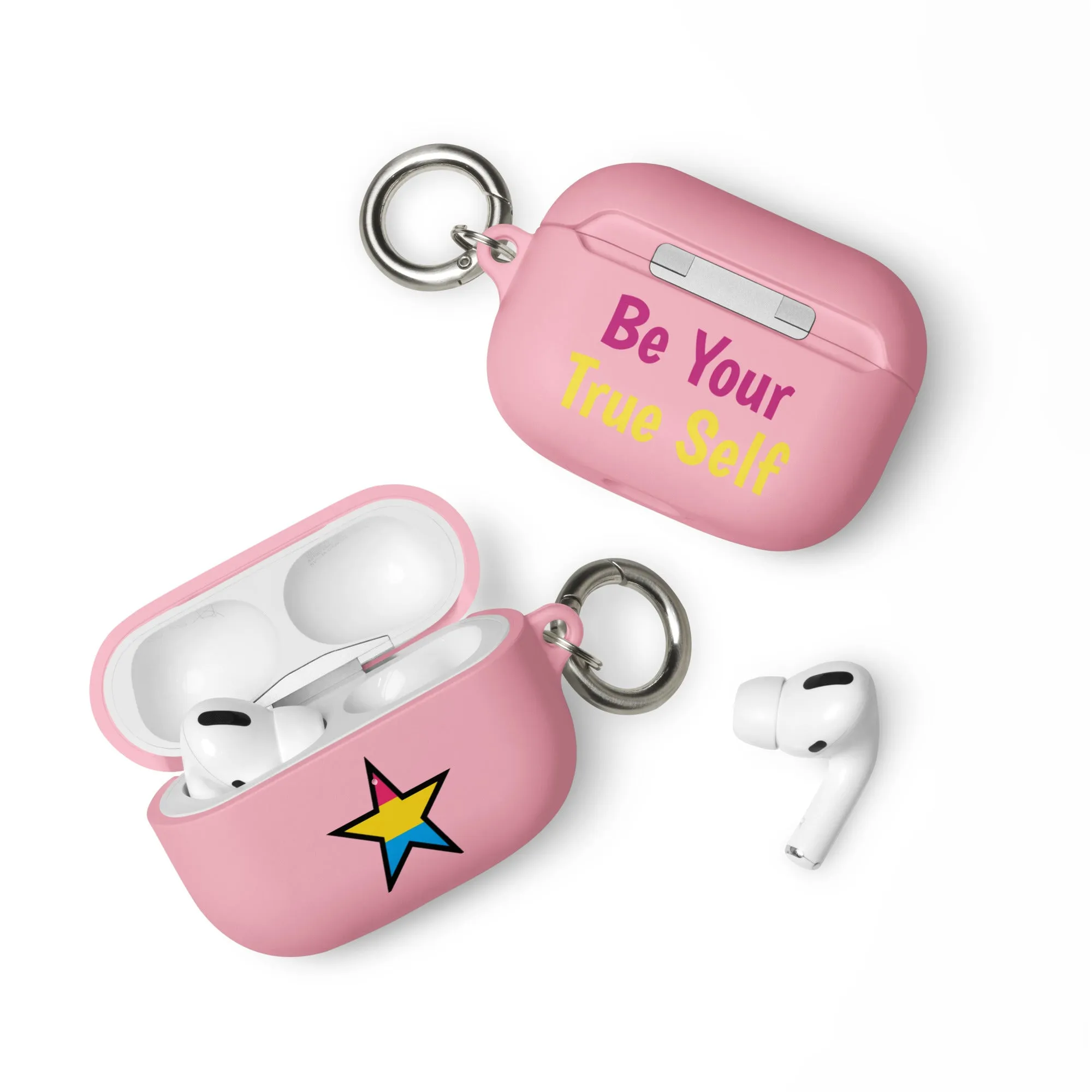 Pansexual Pan Pride Rubber Case for Apple AirPods - Star