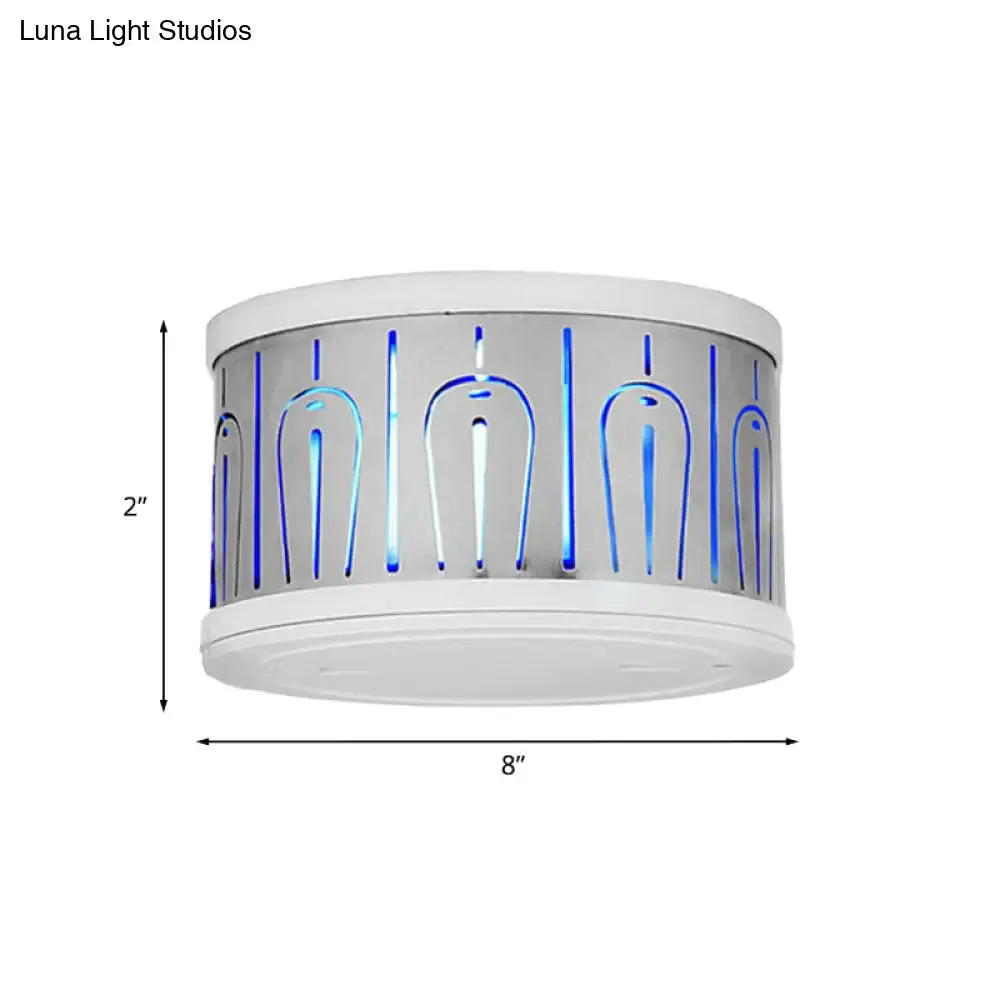Peacock Feather LED Wall Sconce with RGB Lighting and Modern Iron Shade