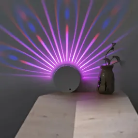 Peacock Feather LED Wall Sconce with RGB Lighting and Modern Iron Shade