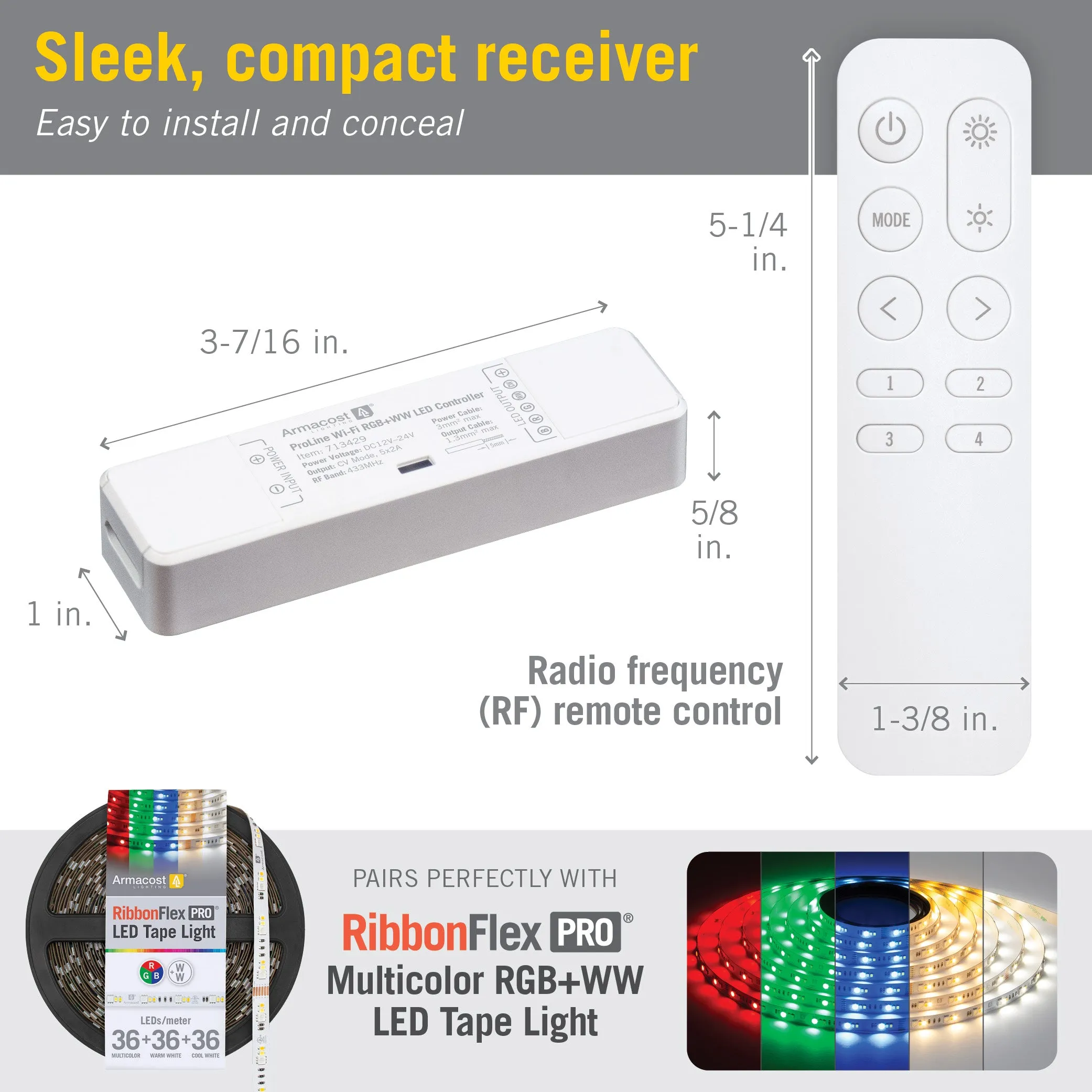 ProLine Multicolor RGB WW Wi-Fi LED Controller