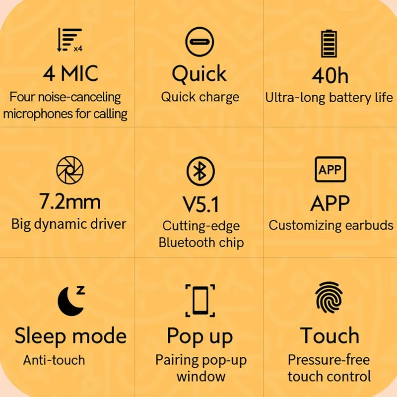 QCY T13 - Bluetooth 5.1 Wireless Earphones