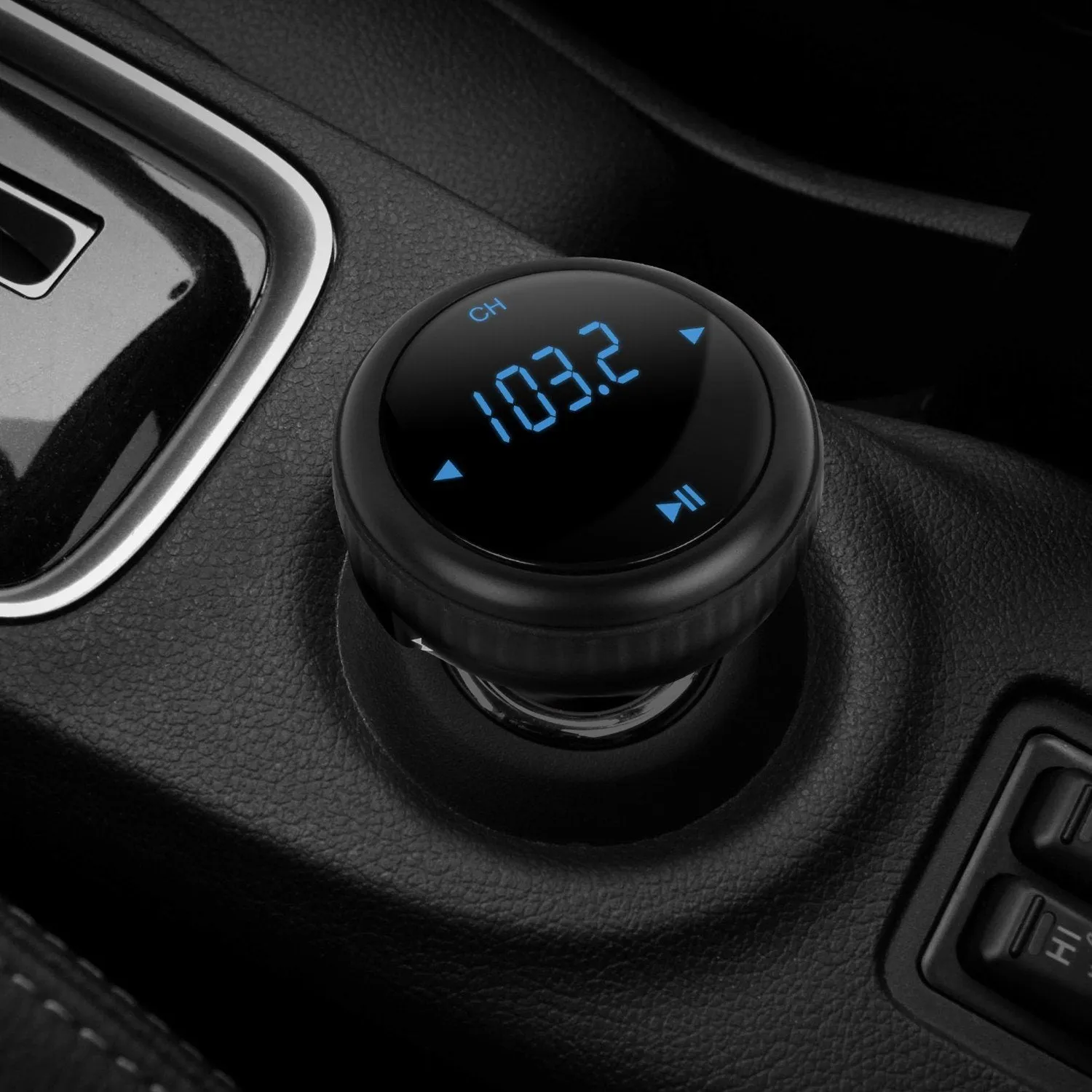 Quick Charge 3.0 Car Charger Wireless 4.2 FM Transmitter 23W 3A Dual USB