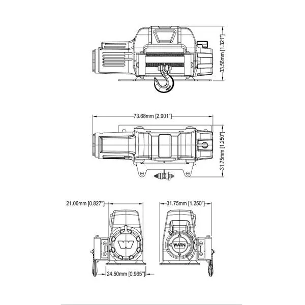 RC4WD 1/10 Warn 9.5cti Winch