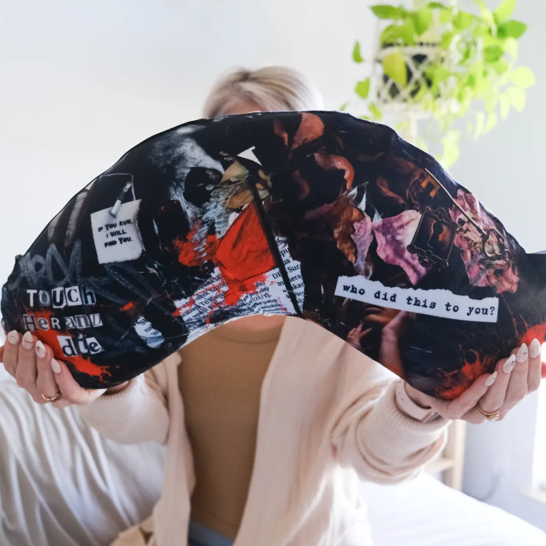 REPLACEMENT COVER ONLY Dark Romance Reading Pillow