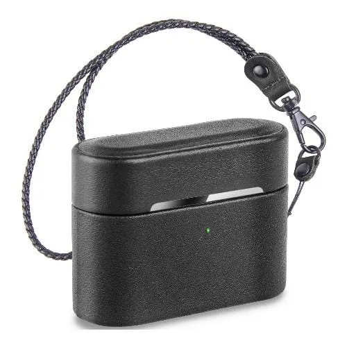 Retro Black Leather Case - Apple AirPods Pro (1st Generation)