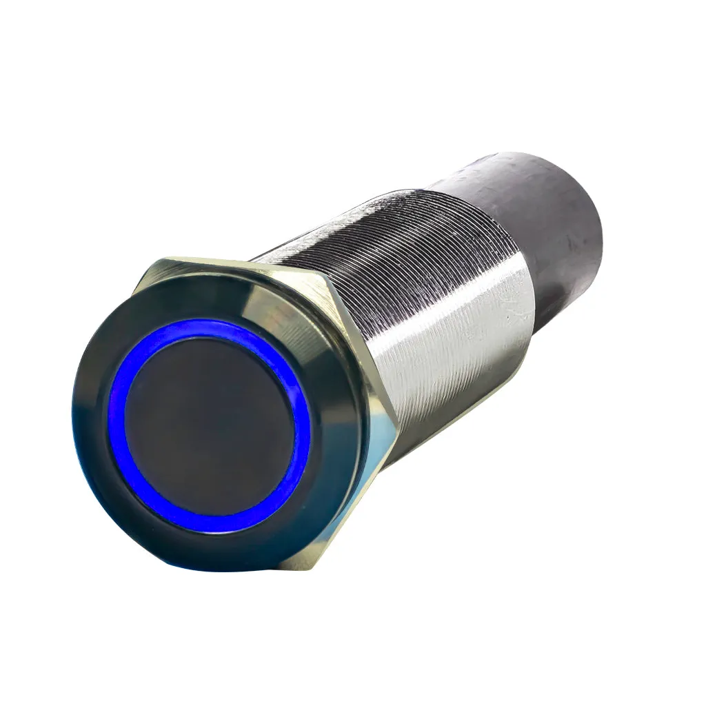 REVERT Harsh Environment | Dual Output | 3 Color | Push Button Marine Switch | 19MM | Black