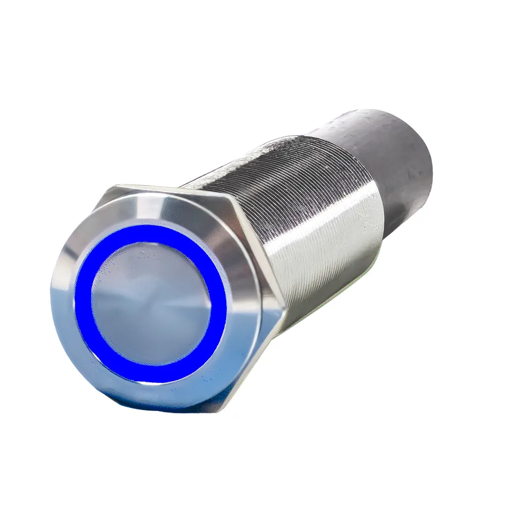 REVERT Harsh Environment | Dual Output | 3 Color | Push Button Marine Switch | 19MM | Stainless Steel