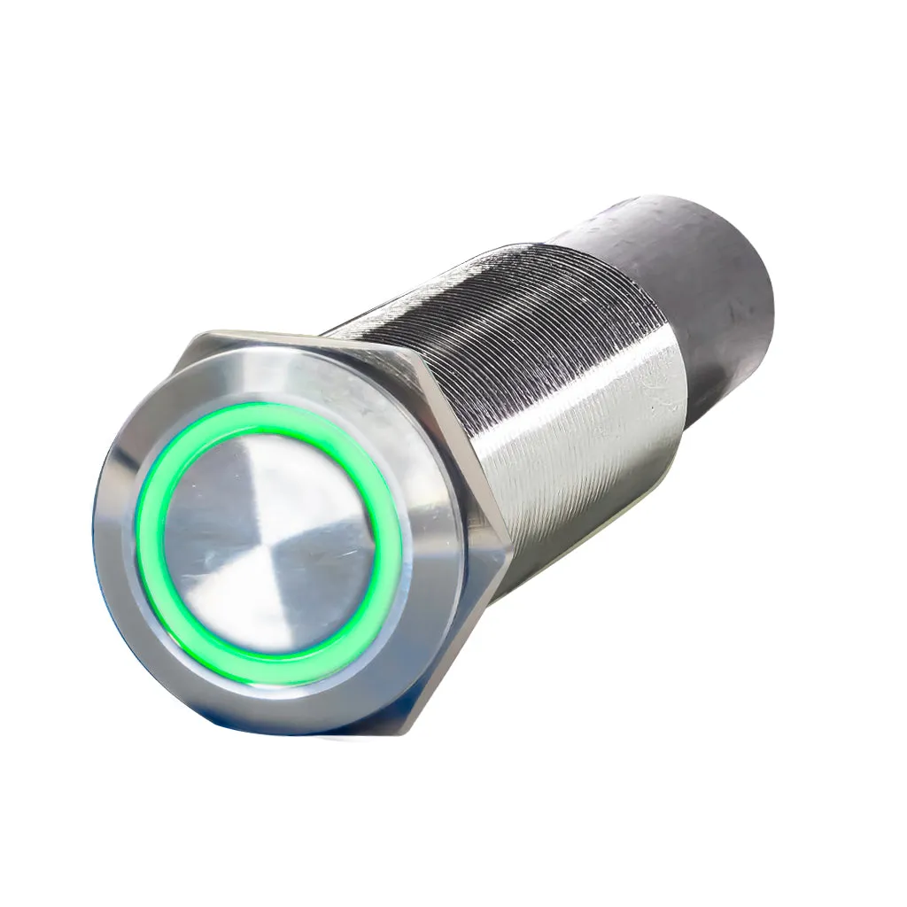 REVERT Harsh Environment | Dual Output | 3 Color | Push Button Marine Switch | 19MM | Stainless Steel
