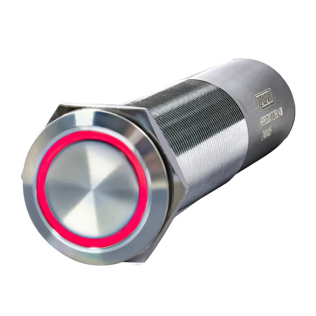 REVERT Harsh Environment | Dual Output | 3 Color | Push Button Marine Switch | 22MM | Stainless Steel