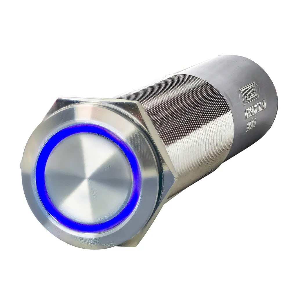 REVERT Harsh Environment | Dual Output | 3 Color | Push Button Marine Switch | 22MM | Stainless Steel