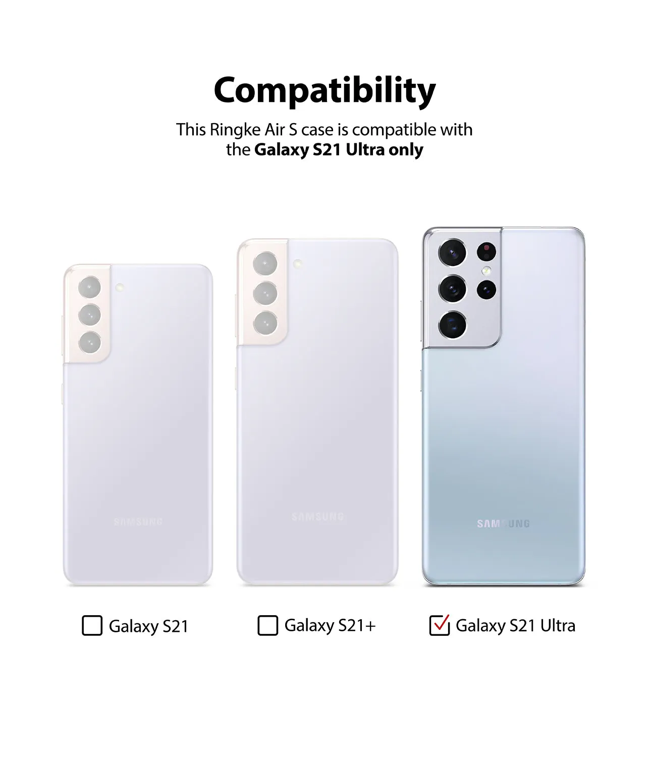 Samsung Galaxy S21 Ultra Case Cover| Air-S Series | Lavender Grey