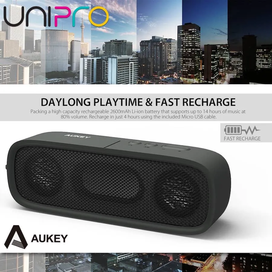 SK-M7 Wireless Portable Bluetooth 4.1 outdoor Stereo Speaker - Black