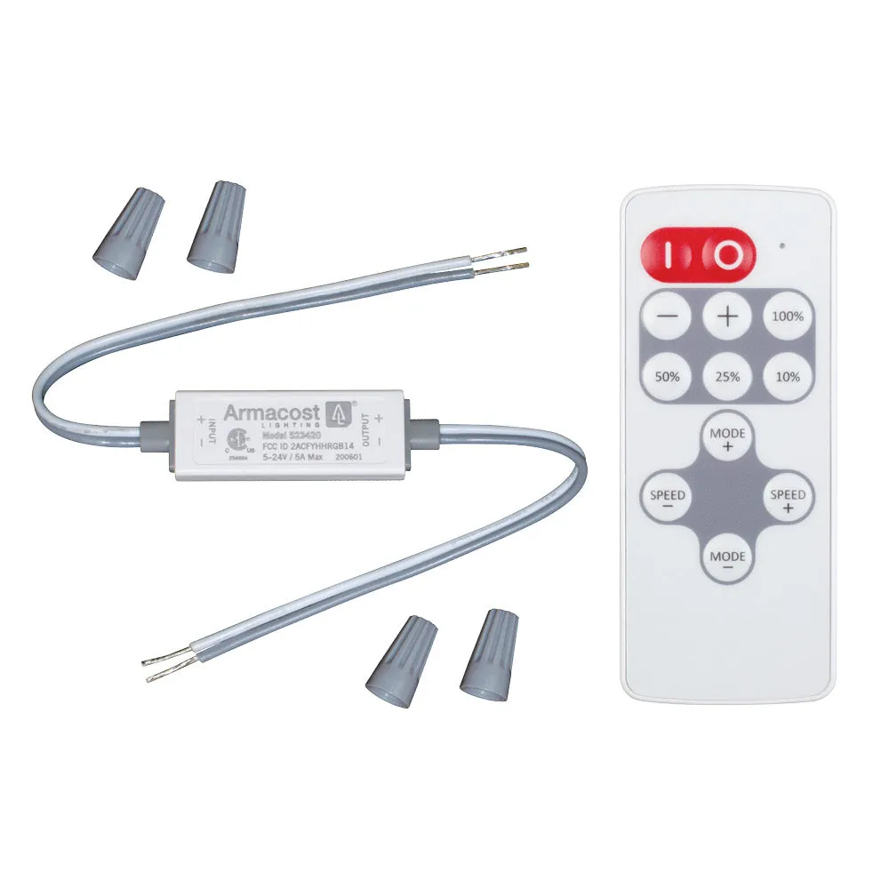 Slimline White or Single Color LED Strip Light Controller