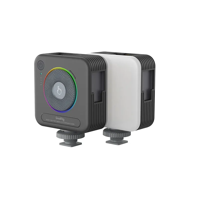 SmallRig Vibe P108 RGB Video Light Built-In 2500mAh Battery with 2700-6500K Color Temperature, 12 Light FX, Shoe Mounts on 3 Sides and Base Adapter, 1-Handed Dimming and CCT Control Wheel for Vlogging 4055