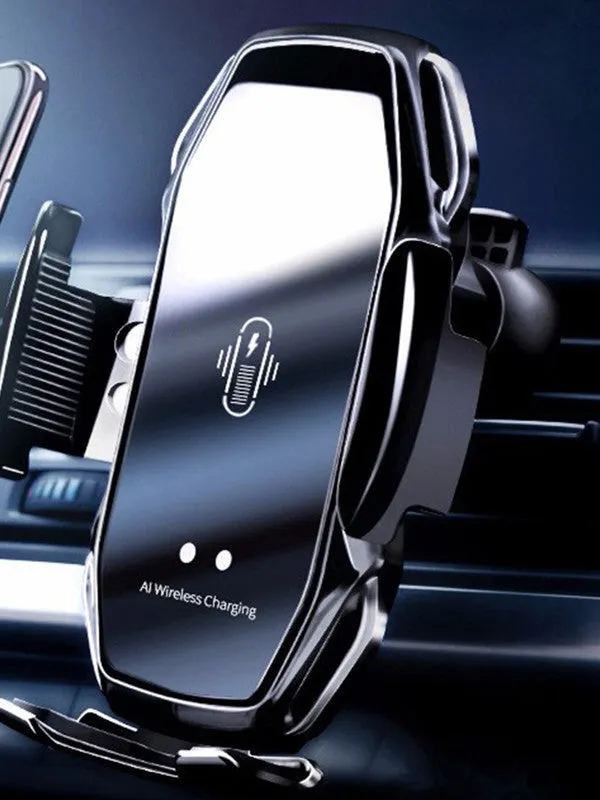 Smart Fast Wireless 10W Car Charger for iPhone  Samsung Mobile Phone Holder