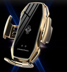 Smart Fast Wireless 10W Car Charger for iPhone  Samsung Mobile Phone Holder