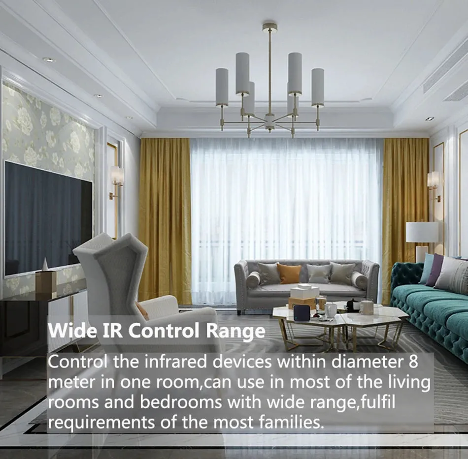 Smart WIFI IR Remote Control Universal Infrared Tuya Smart Home Remote Controller for TV DVD AUD AC Works with Alexa Google Home