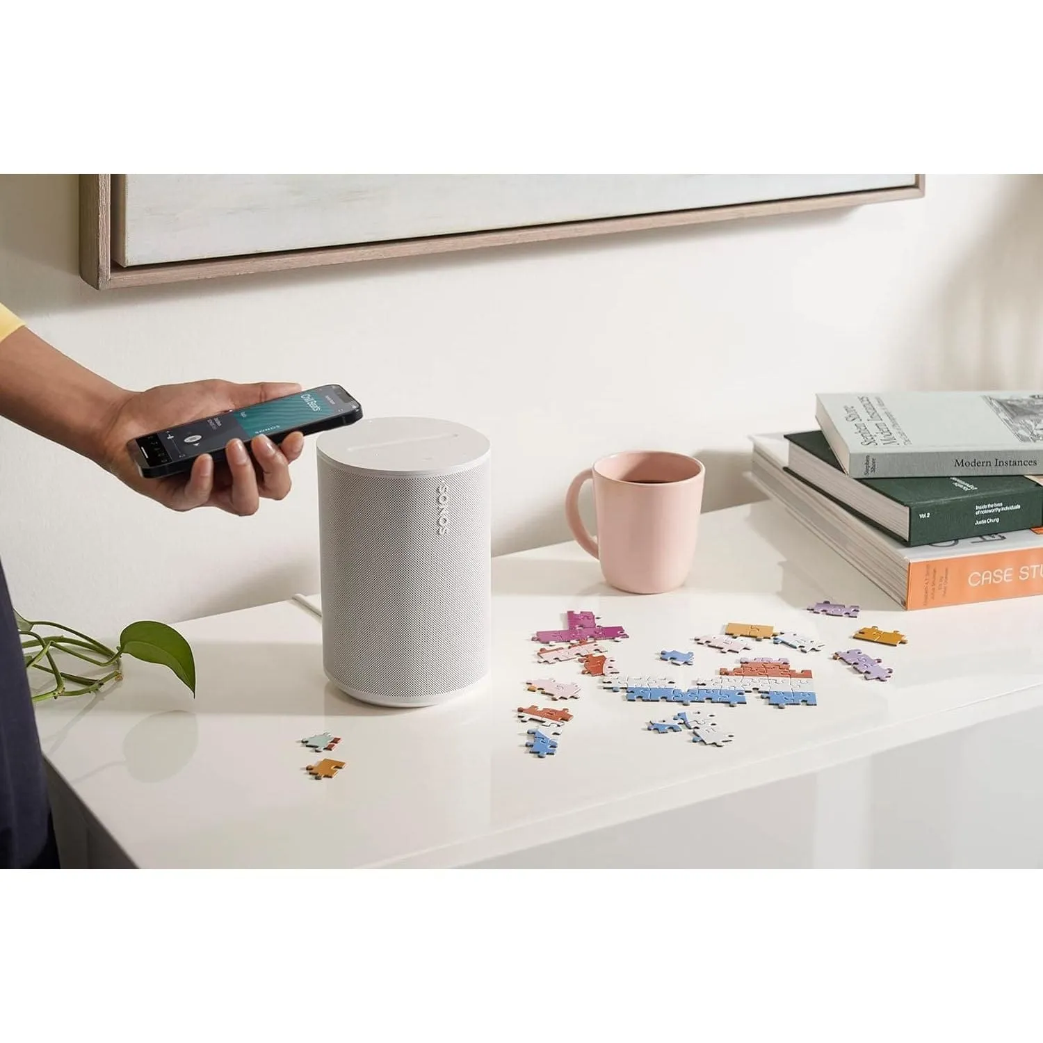 Sonos Era 100 Wireless Speaker - Next-Gen Acoustics with Bluetooth - White