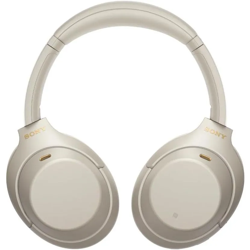 Sony WH-1000XM4 Noise Cancelling Wireless Headphones - 30 hours battery life - Over Ear style - Optimised for Alexa and the Google Assistant - with built-in mic for phone calls - Silver