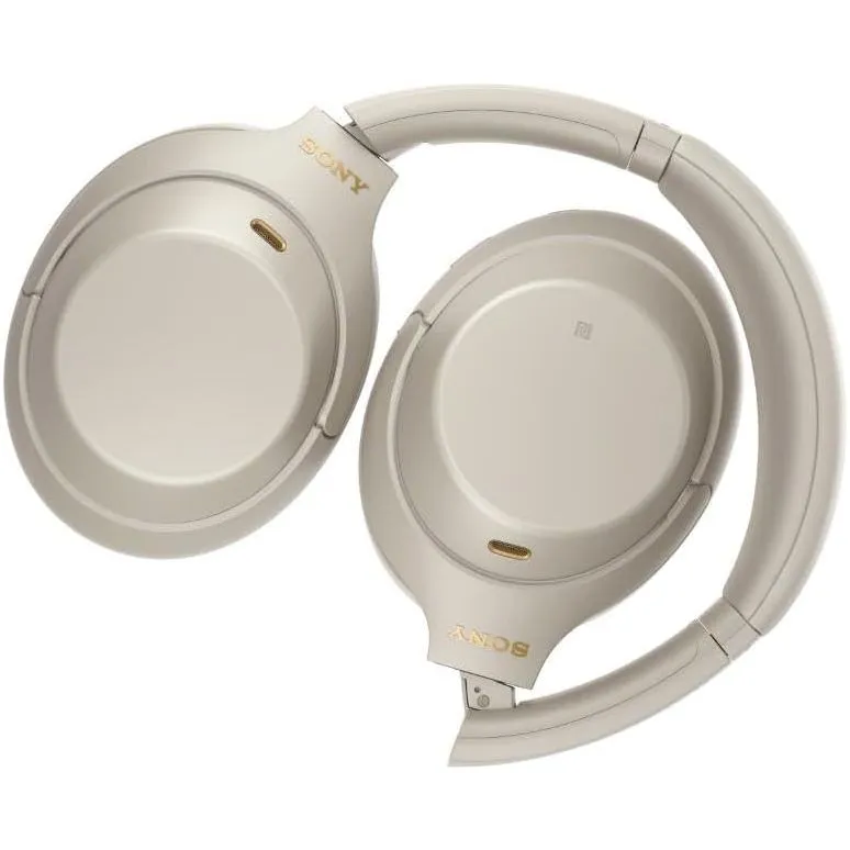 Sony WH-1000XM4 Noise Cancelling Wireless Headphones - 30 hours battery life - Over Ear style - Optimised for Alexa and the Google Assistant - with built-in mic for phone calls - Silver