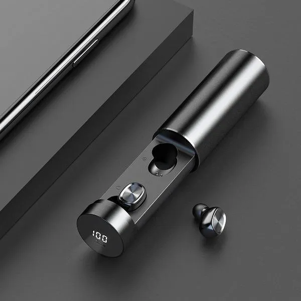 Space Capsule Bluetooth Headphones - Bluetooth Earphone 5.0 Wireless 8D HIFI Sport Earphone MIC Earbuds Gaming Music Headset For Xiaomi Samsung Huawei