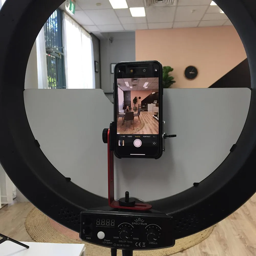 Spectrum Aurora Gold Luxe II with 9" Crystal Luxe Complete Ring Light Desk Kit