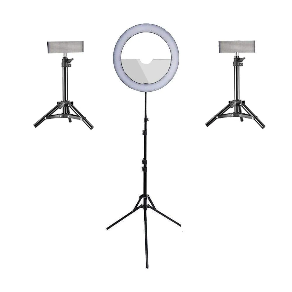 Spectrum Aurora Gold Luxe II with 9" Crystal Luxe Complete Ring Light Desk Kit