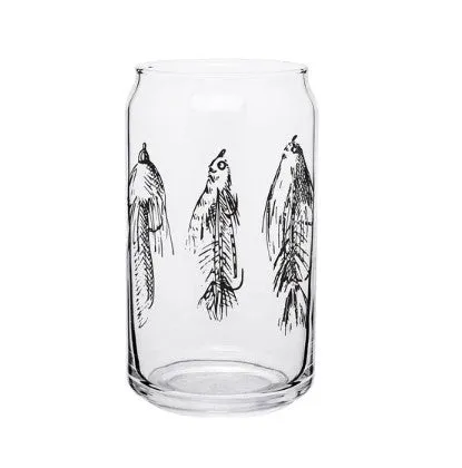 Streamers Beer Can Glass