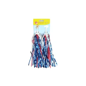 Streamers - Grip Streamers - Silver / Red & Blue