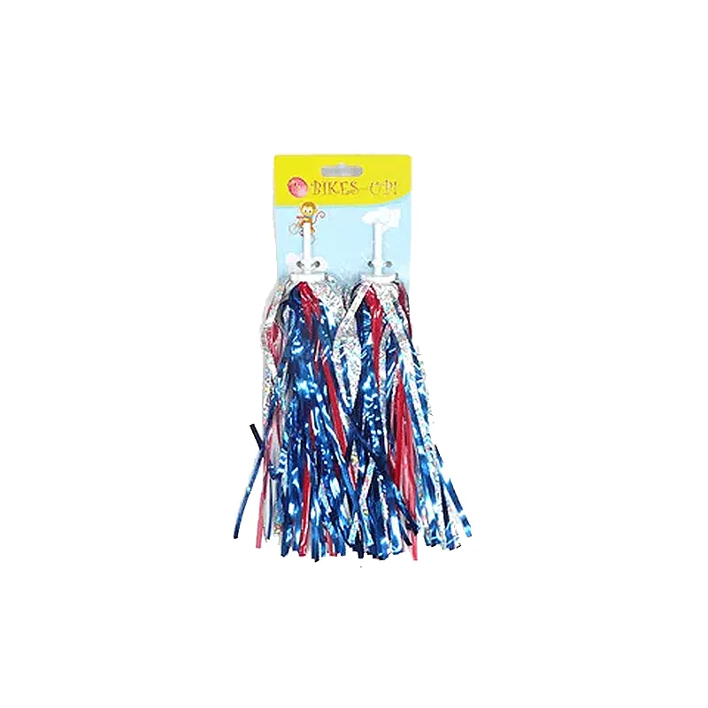 Streamers - Grip Streamers - Silver / Red & Blue