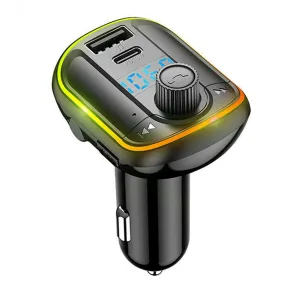 T829 Wireless FM Transmitter For Car Dual USB Port Type-C PD18W