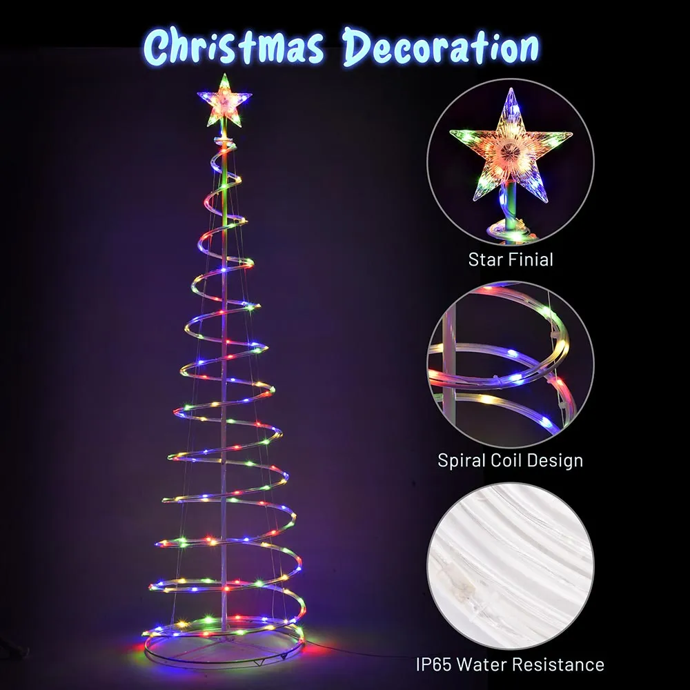 TheLAShop 6ft LED Spiral Christmas Tree USB Powered