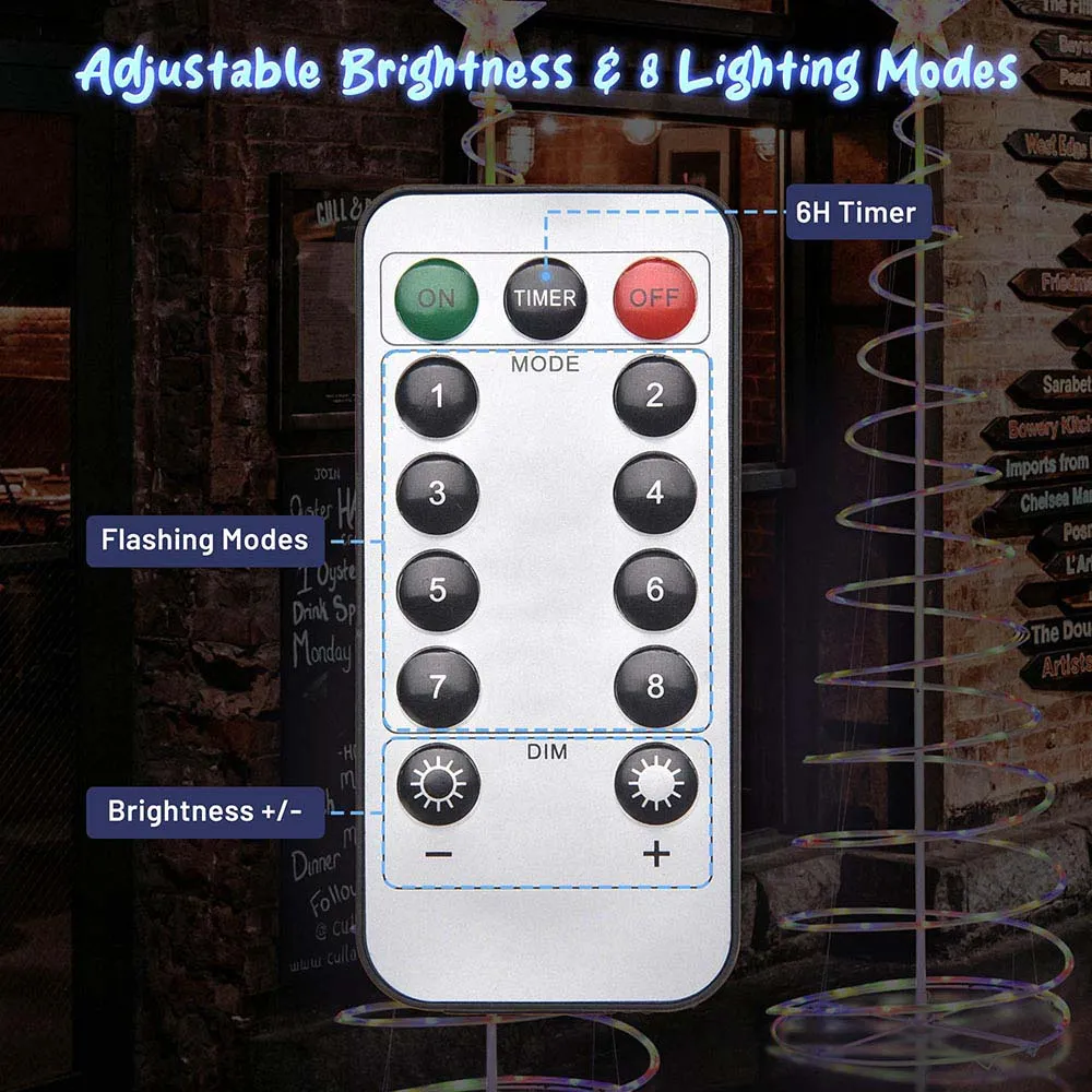 TheLAShop 6ft LED Spiral Christmas Tree USB Powered