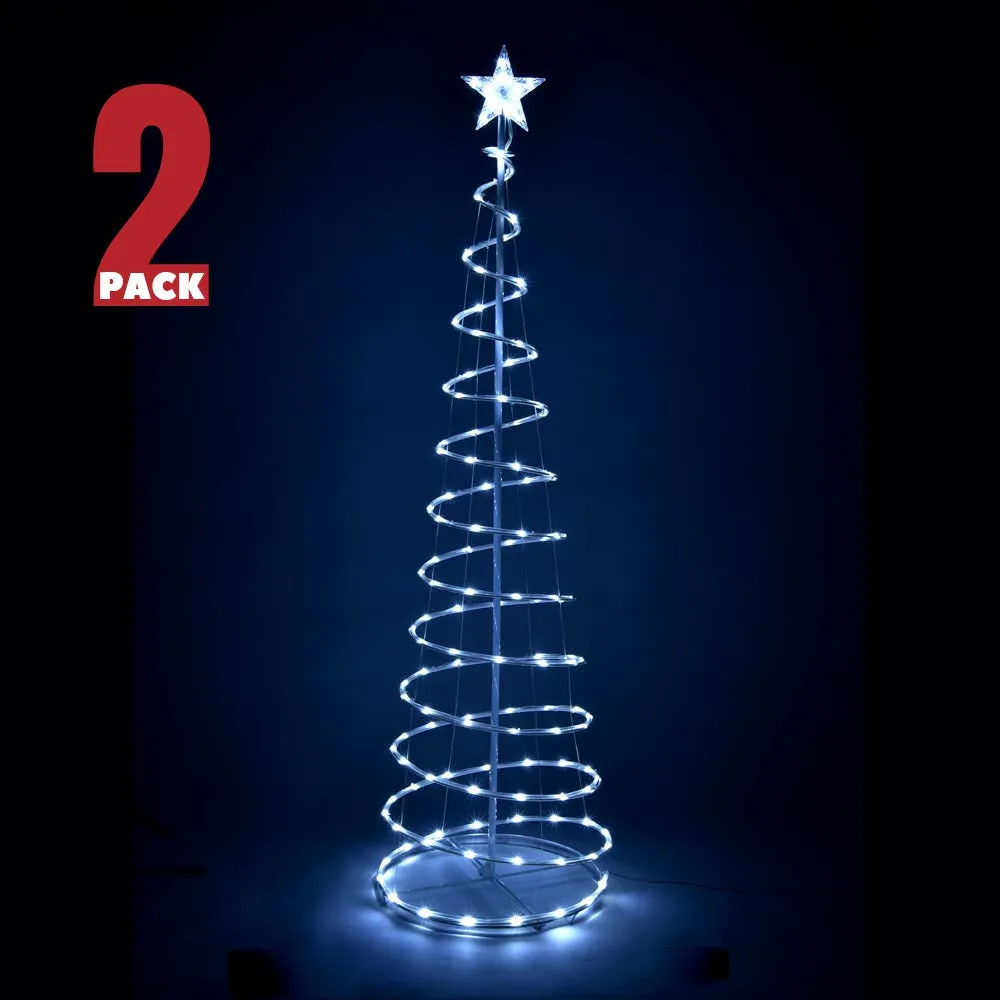 TheLAShop 6ft LED Spiral Christmas Tree USB Powered