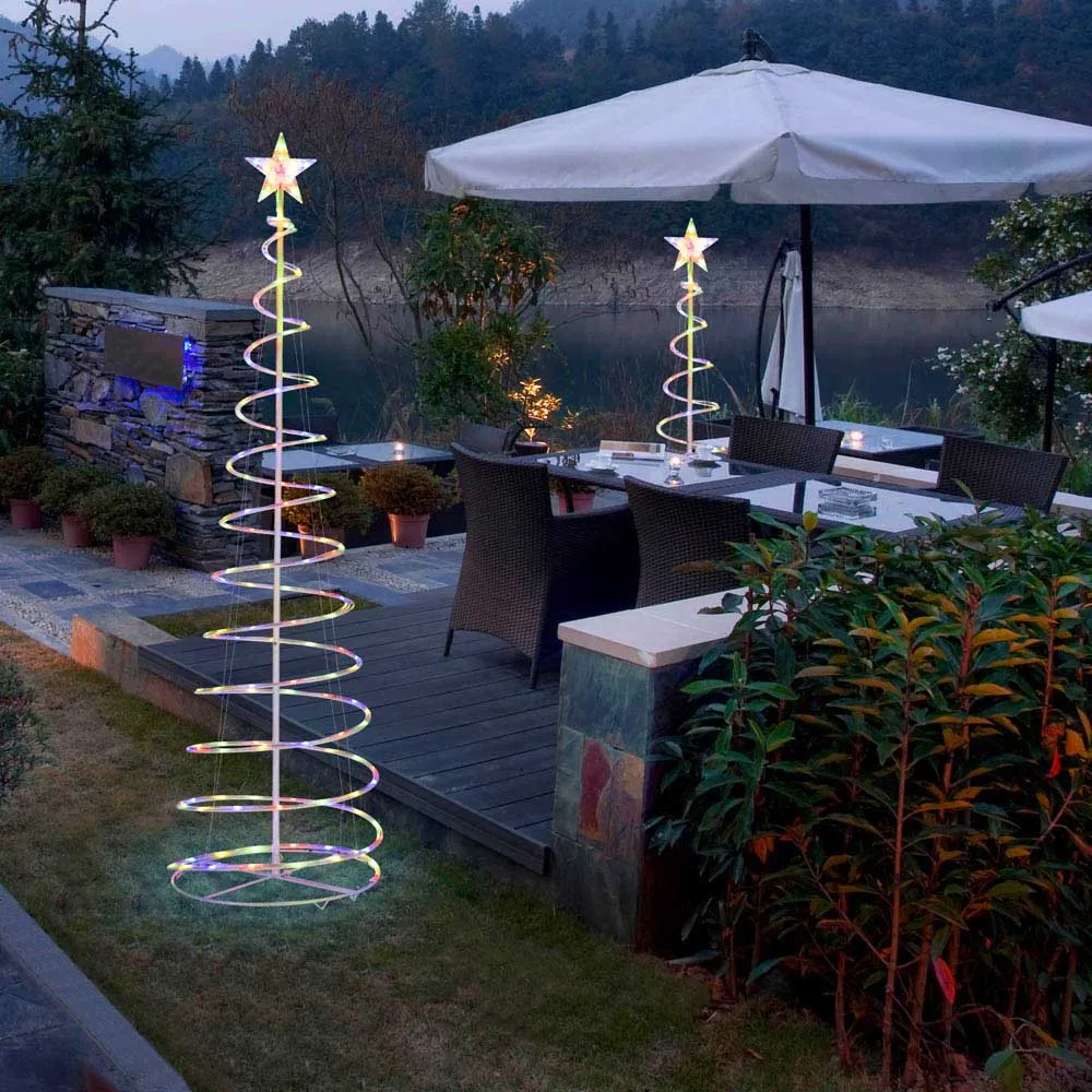 TheLAShop 6ft LED Spiral Christmas Tree USB Powered