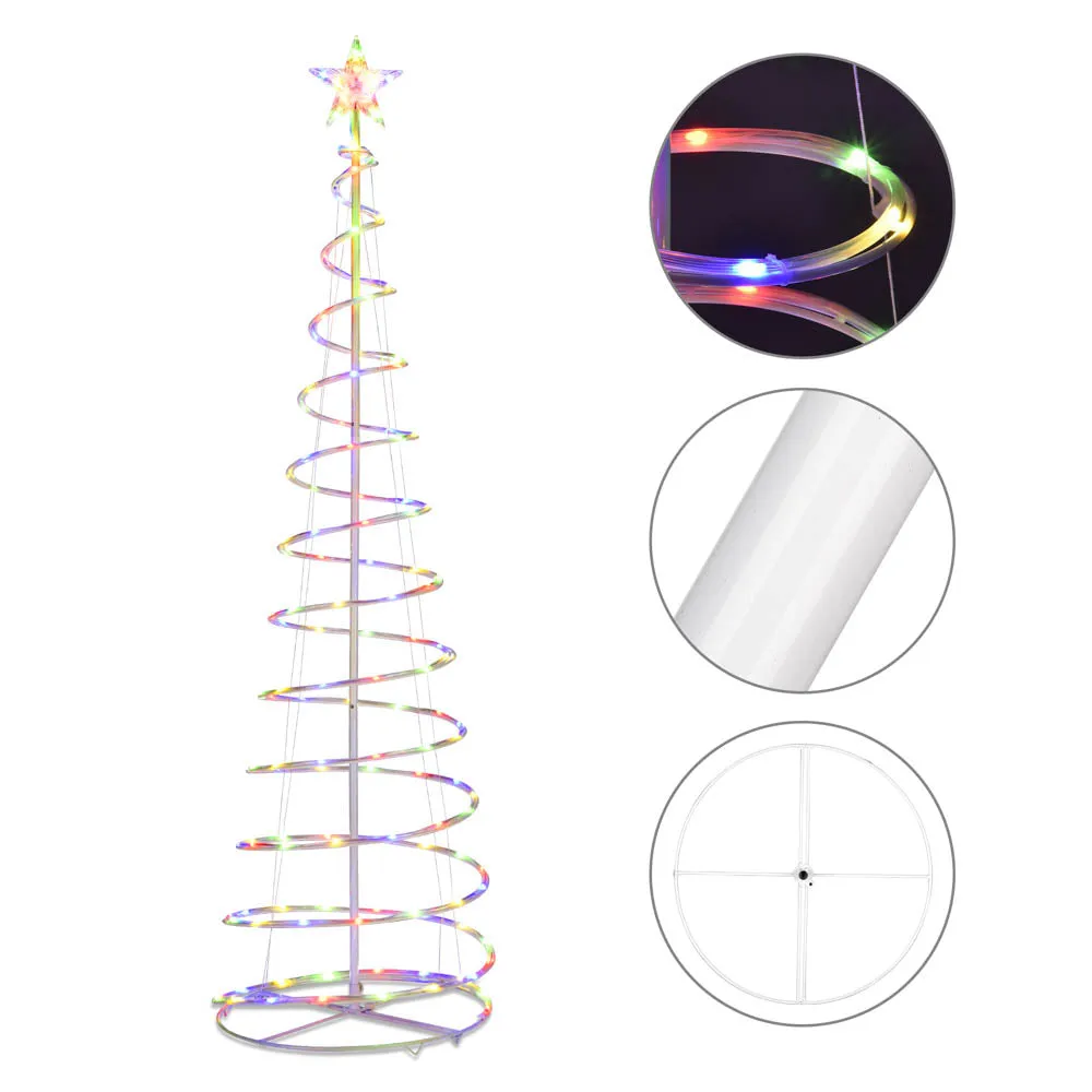 TheLAShop 6ft LED Spiral Christmas Tree USB Powered