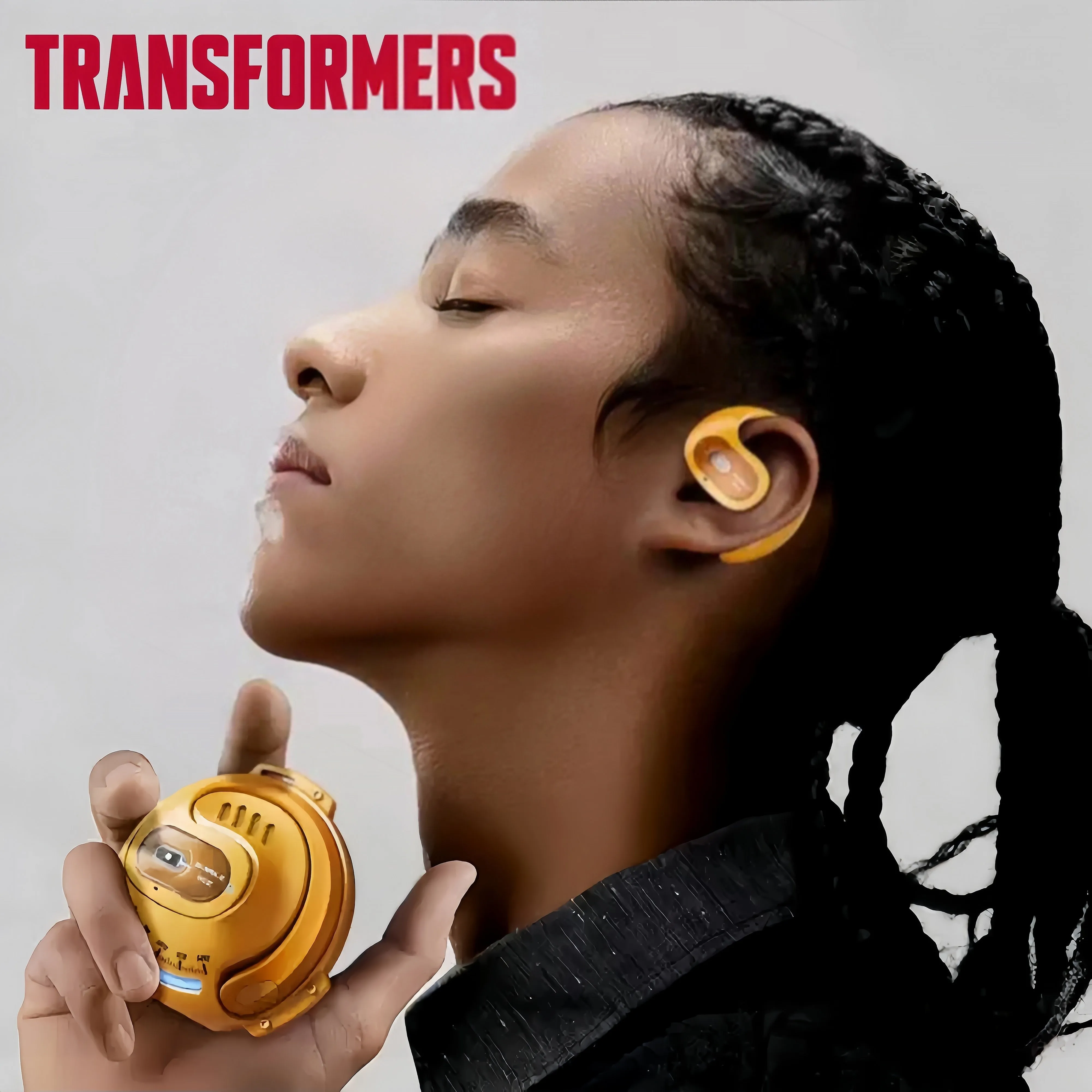 Transformers Earpods TF-T07 - HD Voice Calls & Low Latency - Comfort-Fit Earbuds with Extended Playtime - Compatible with iOS & Android Devices
