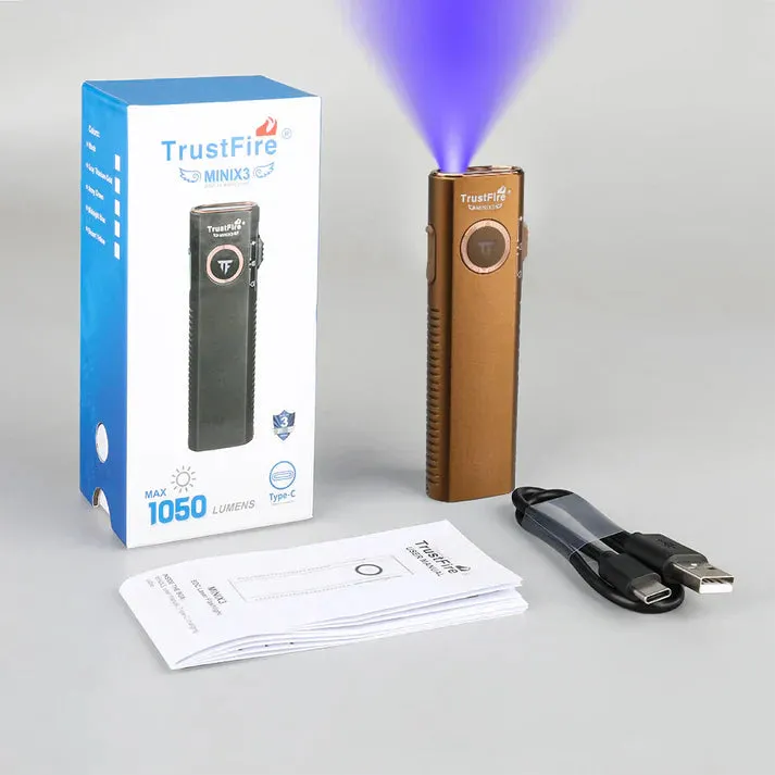 TrustFire Mini X3 EDC Multi-Function Flashlight Available with white light, flood light, green laser, and UV or red light options(BUY NOW AND ENJOY AUTOMATIC 20% OFF)